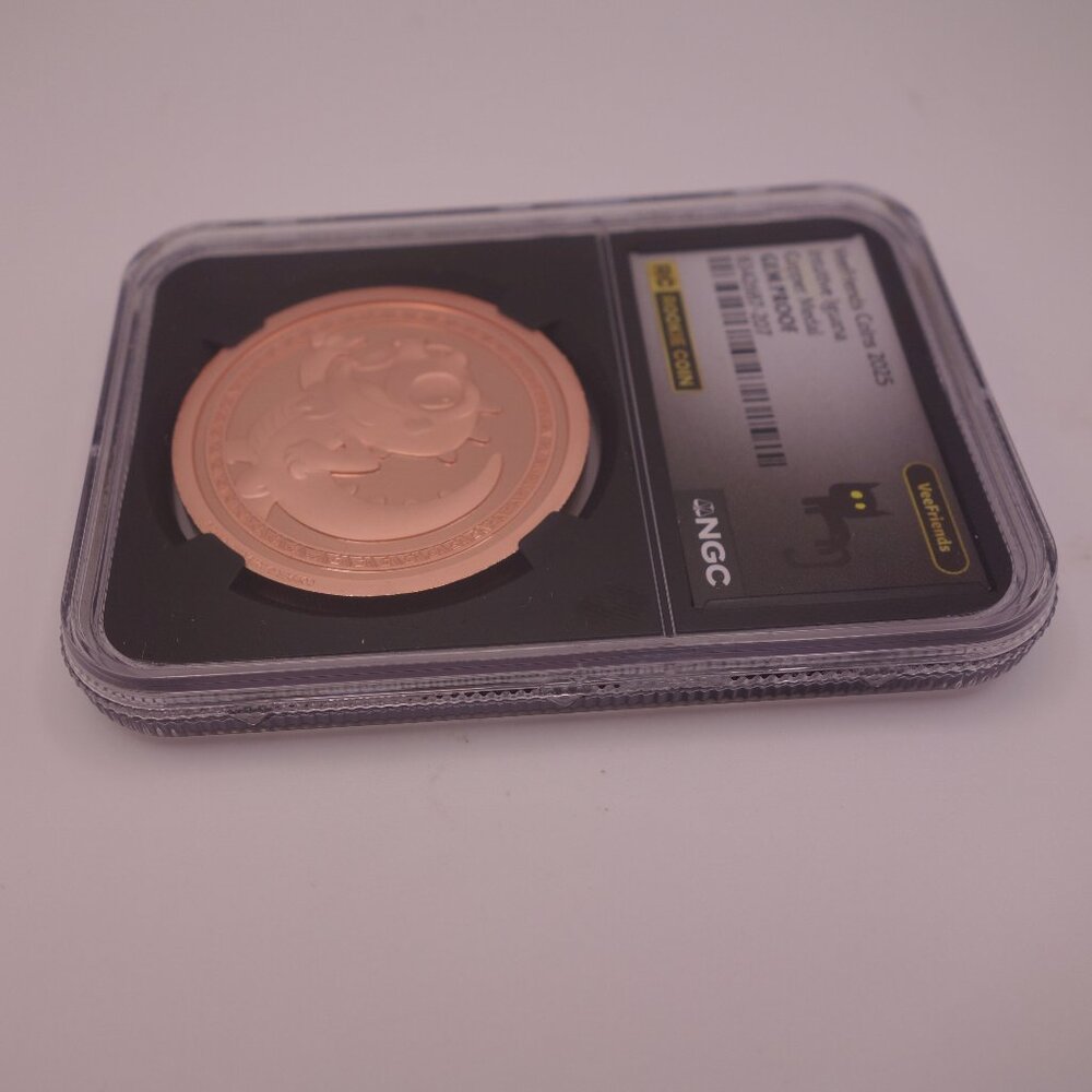 VeeFriends Coins 2025 Intuitive Iguana Copper Medal GEM PROOF Rookie Coin NGC - Picture 5 of 16